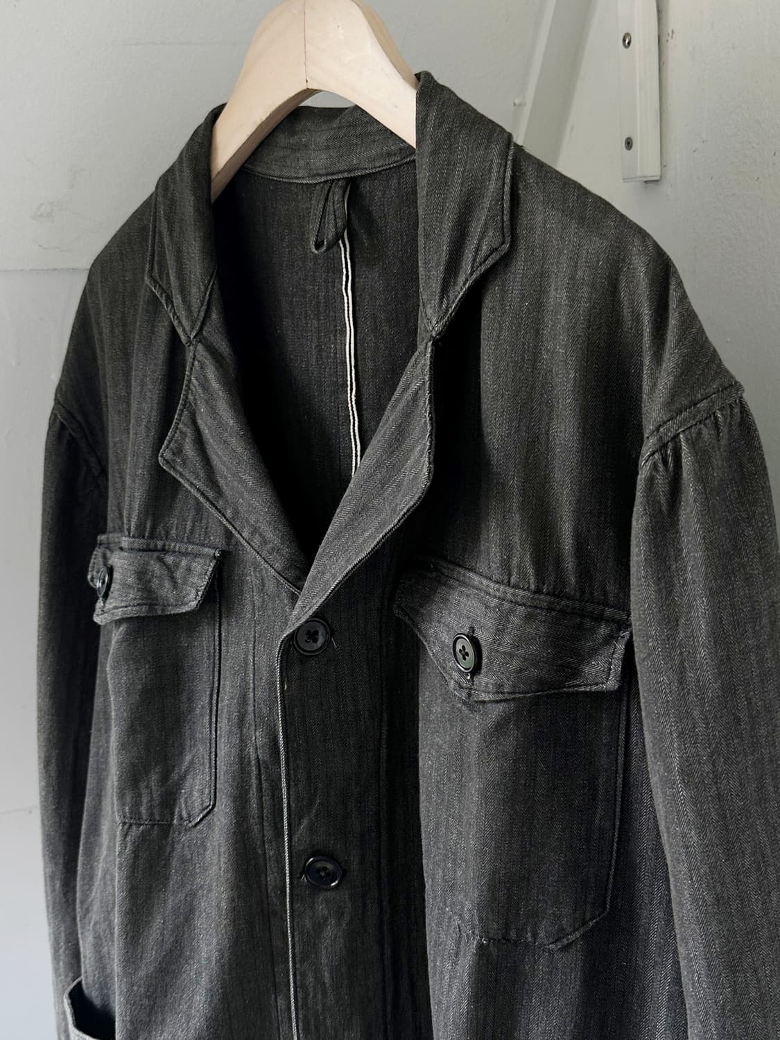 Herringbone pattern design single jacket 상품이미지6