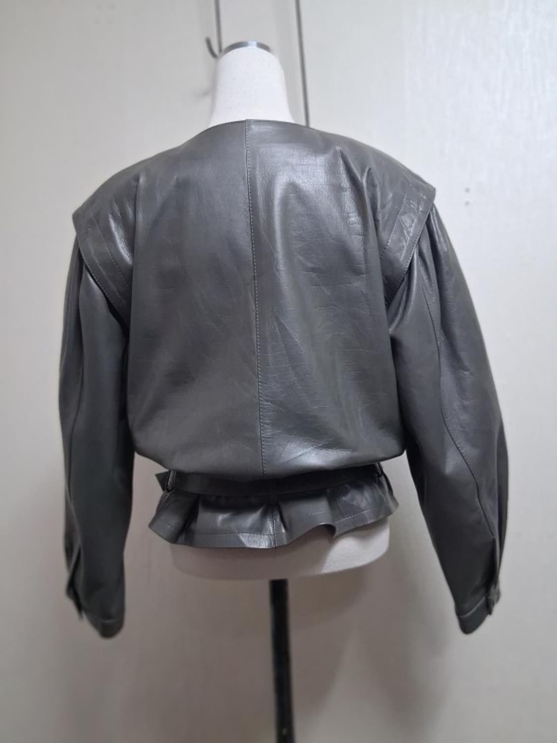 일본빈티지 Vino Deporte 가오리핏 레트로 양가죽쟈켓 5566 가 상품이미지2