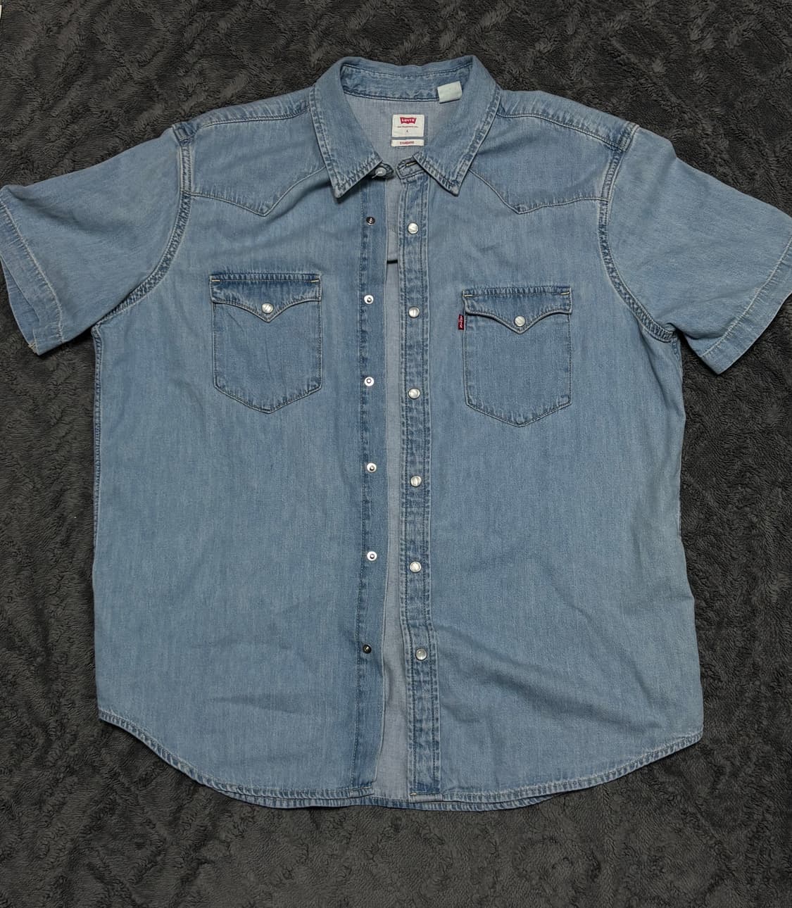 리바이스 웨스턴 데님 반필 셔츠 상품이미지1