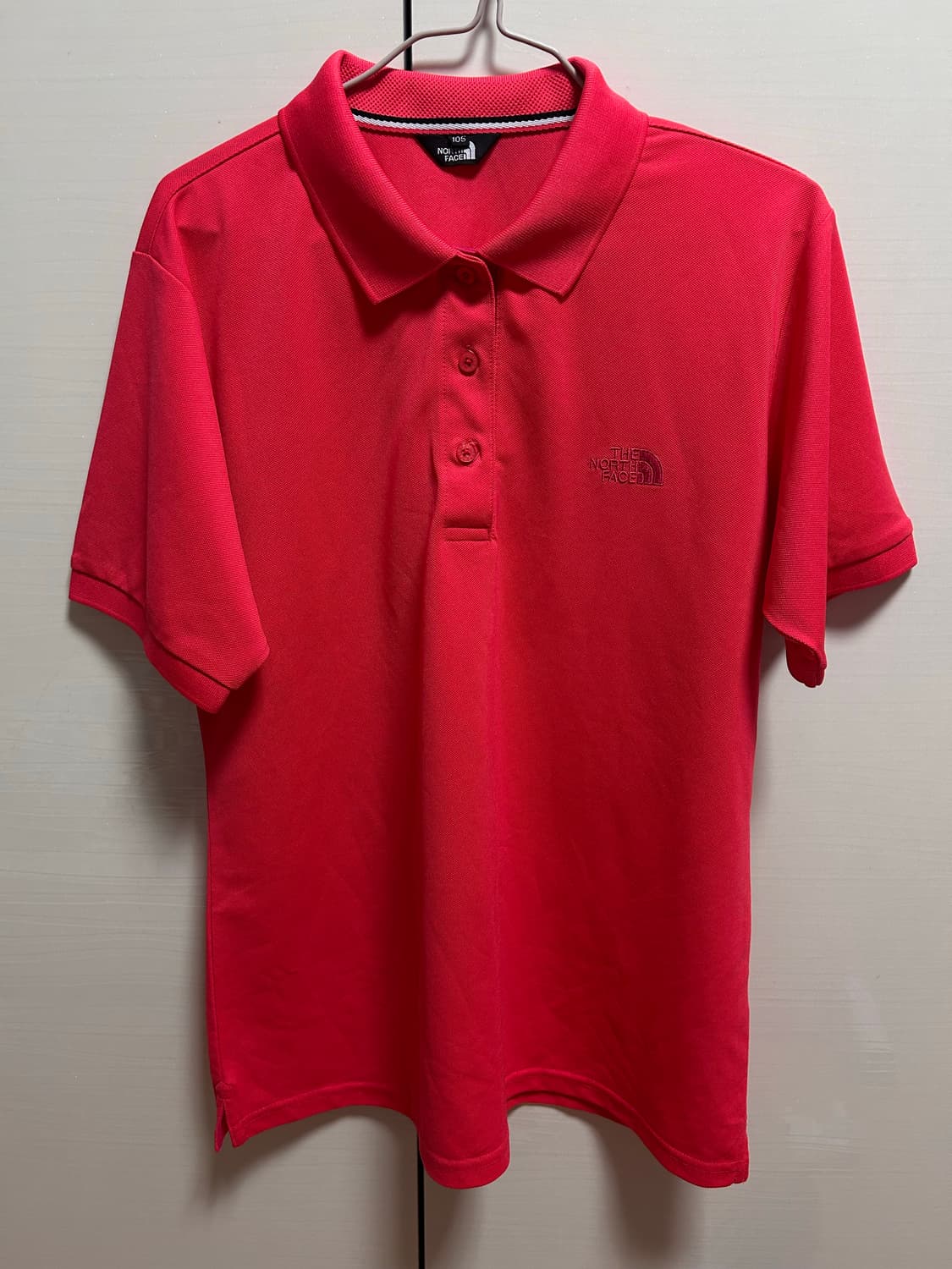 노스페이스 PK 반팔 폴로 티셔츠 레드 105 상품이미지1