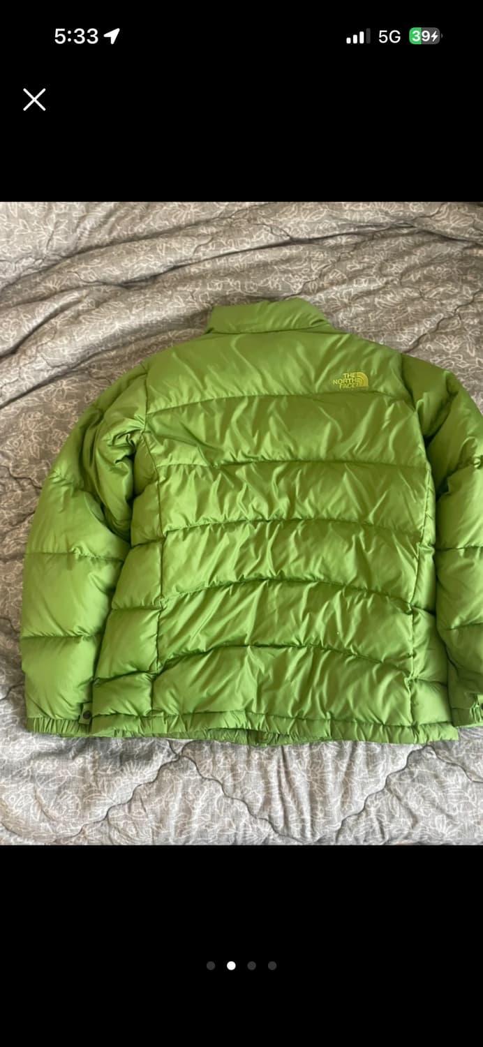 노스페이스 패딩 라임맛 상품이미지3