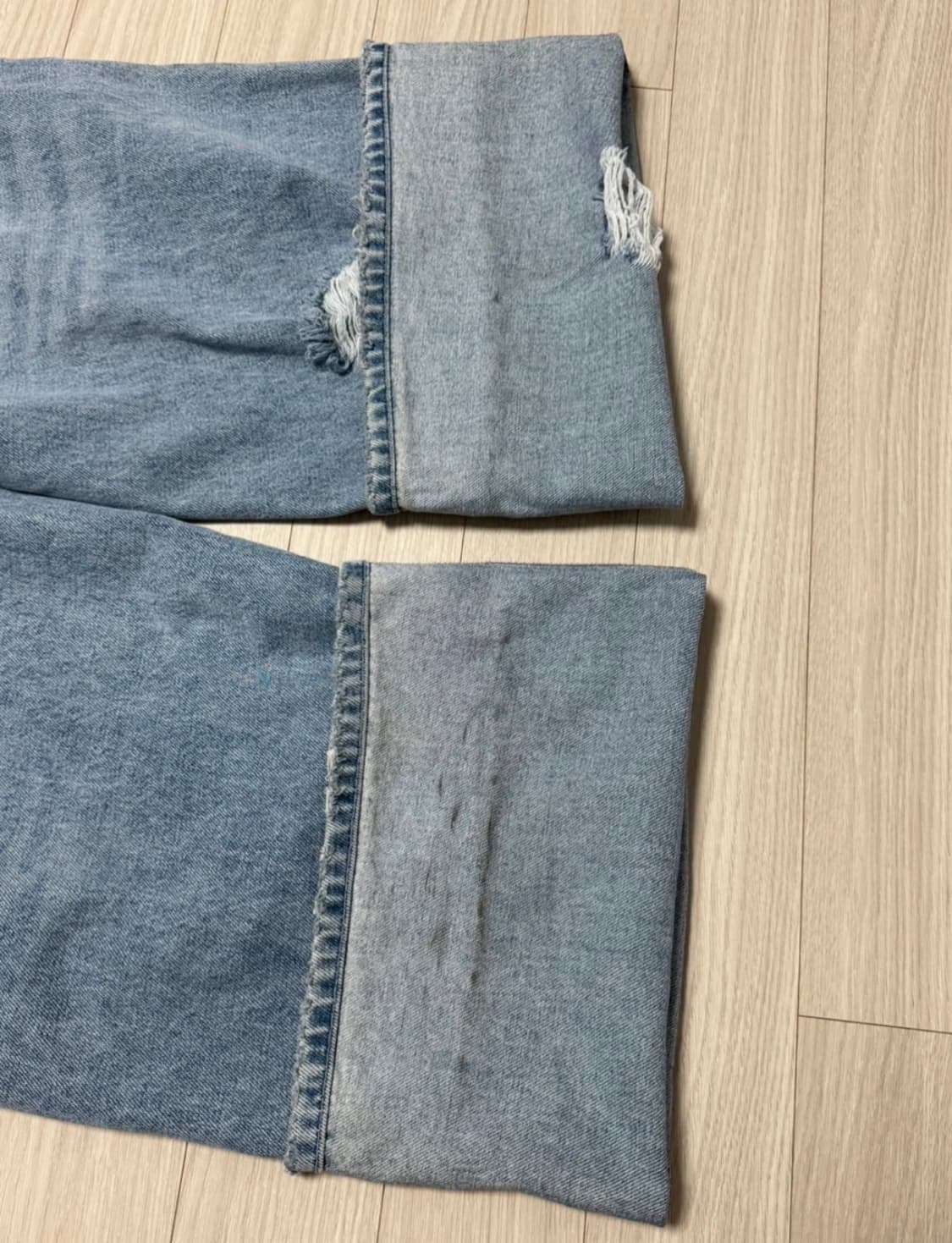 트리밍버드 스크래치 데미지 데님 팬츠 341480 상품이미지7