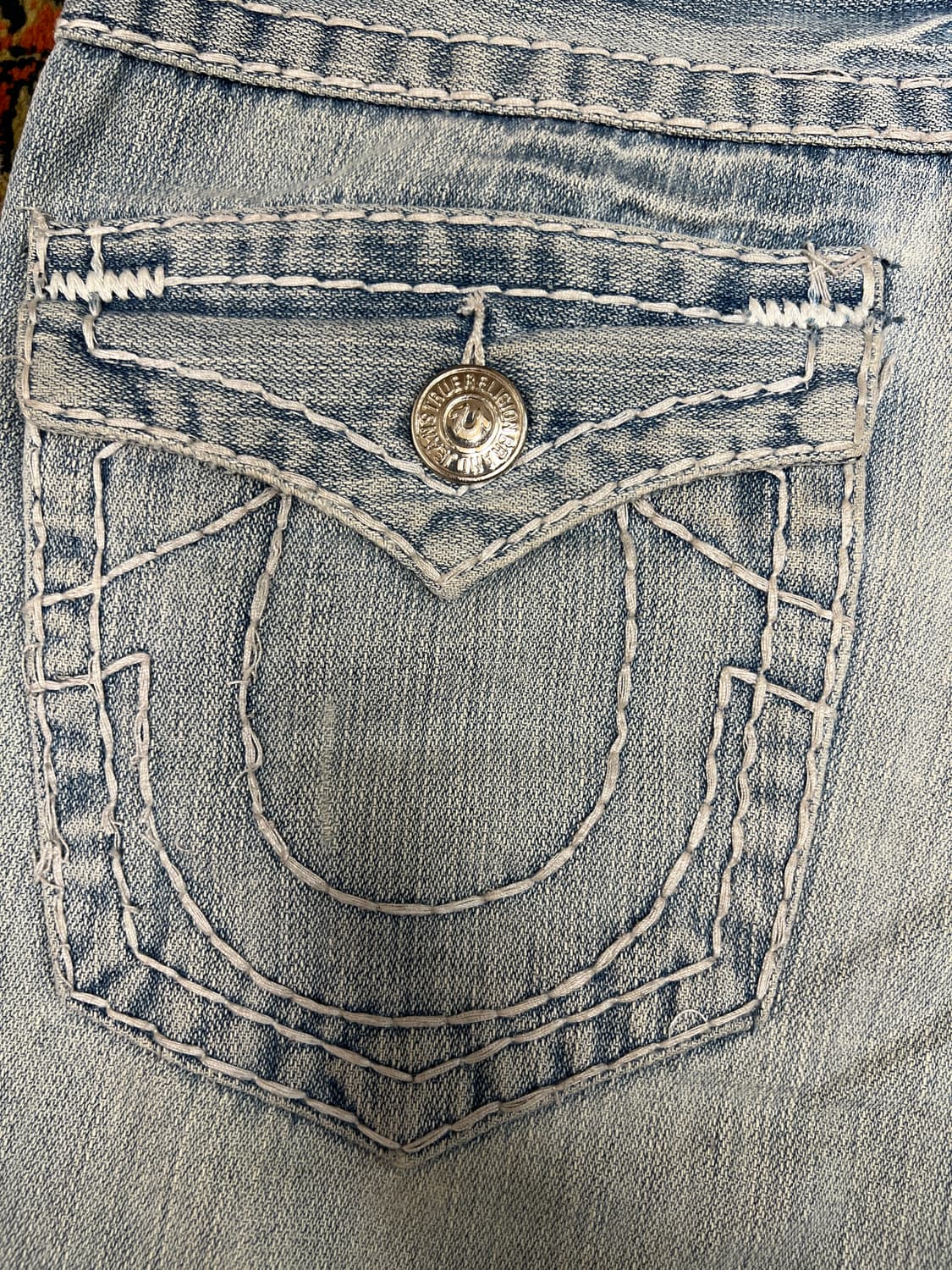 [32] 트루릴리전 조이 슈퍼T 부츠컷 연청 데님팬츠  상품이미지5