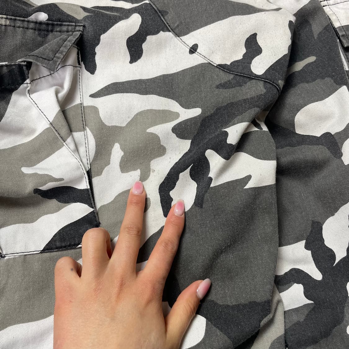 (27) 오리지널 빈티지 그레이 카모 밀리터리 카고팬츠 상품이미지7