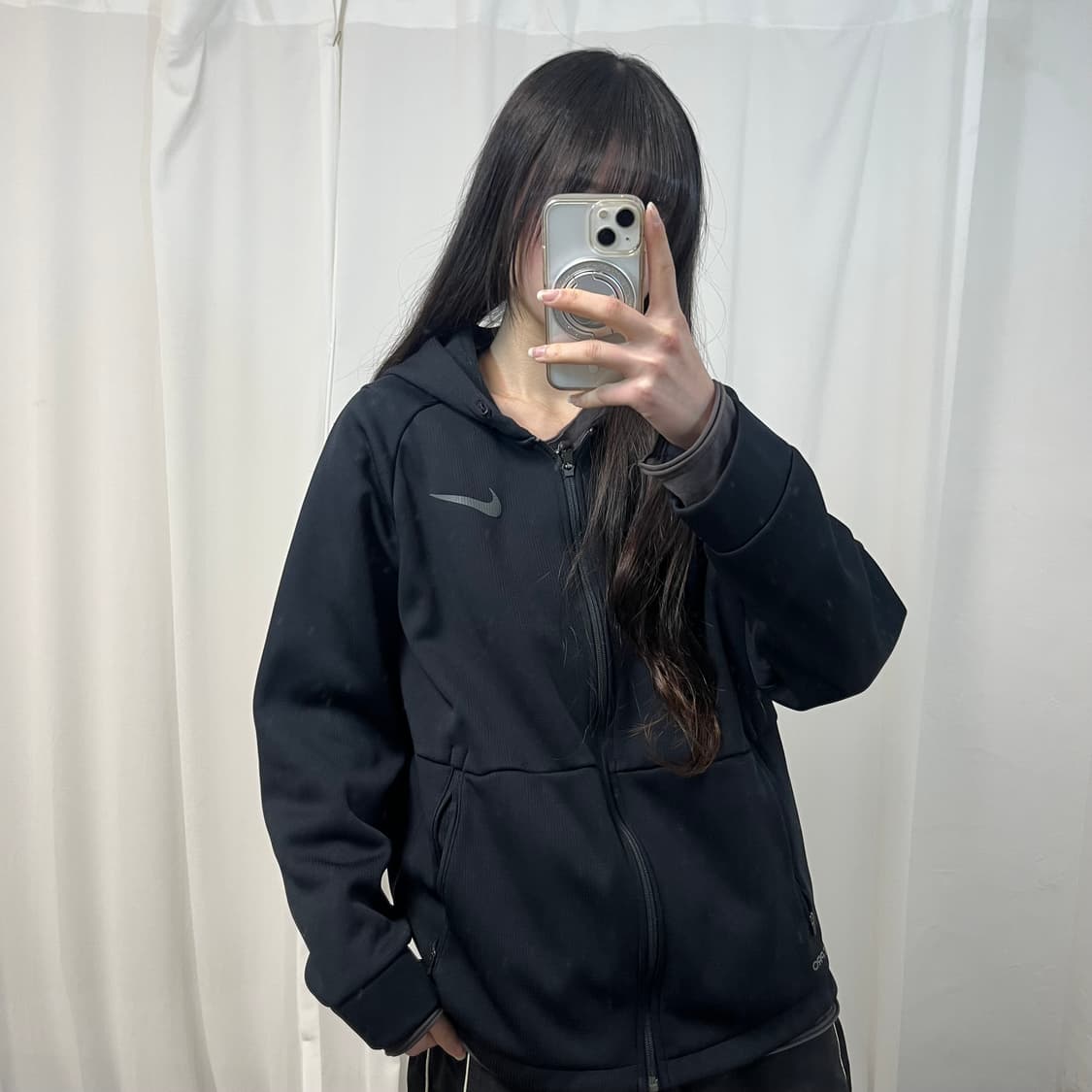 Nike Pro Black Hood Jersey 상품이미지1