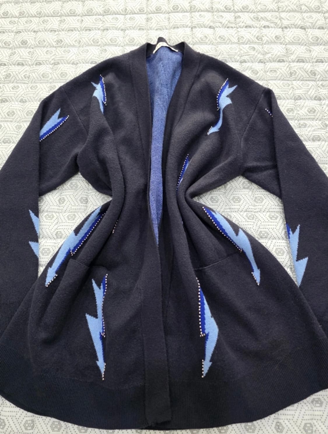 한섬 산드로 SANDRO 가디건 네이비 ~FREE 상품이미지1