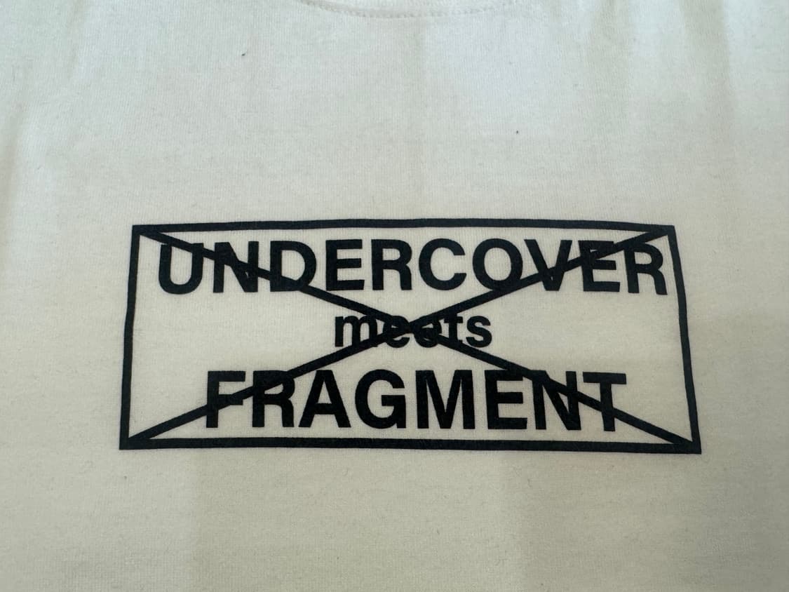 [3][L] 언더커버 x 프라그먼트 티셔츠 화이트  상품이미지3