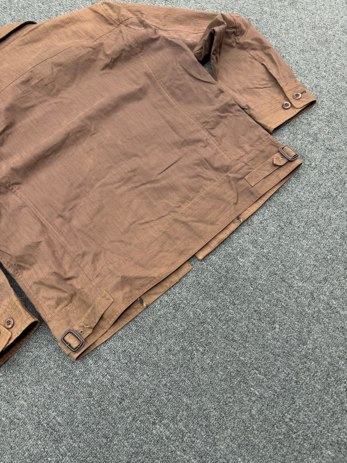 L)SIMPLE LIFE 빈티지 브라운 카라 집업자켓 상품이미지5