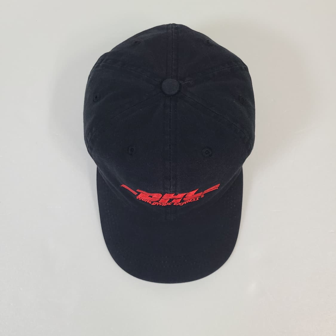 90s 빈티지 DHL 6패널 블랙 볼캡 모자 (대두 모자) 상품이미지5