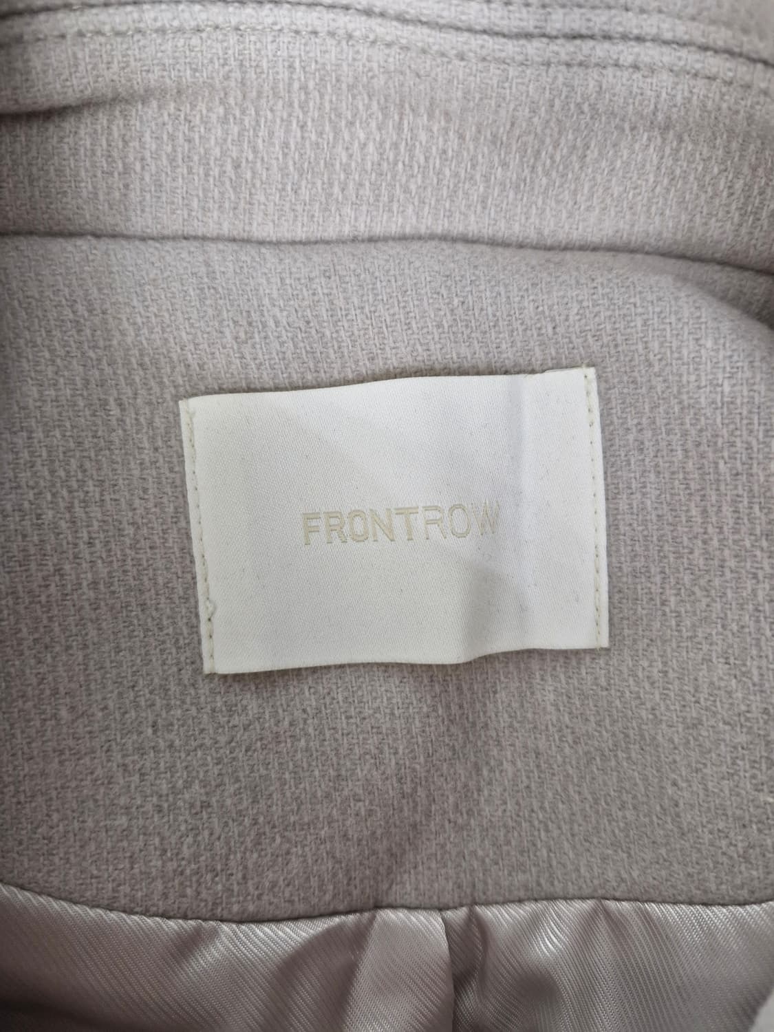 프론트로우 코쿤슬리브 울캐시미어 코트 더스티베이지_S 상품이미지7