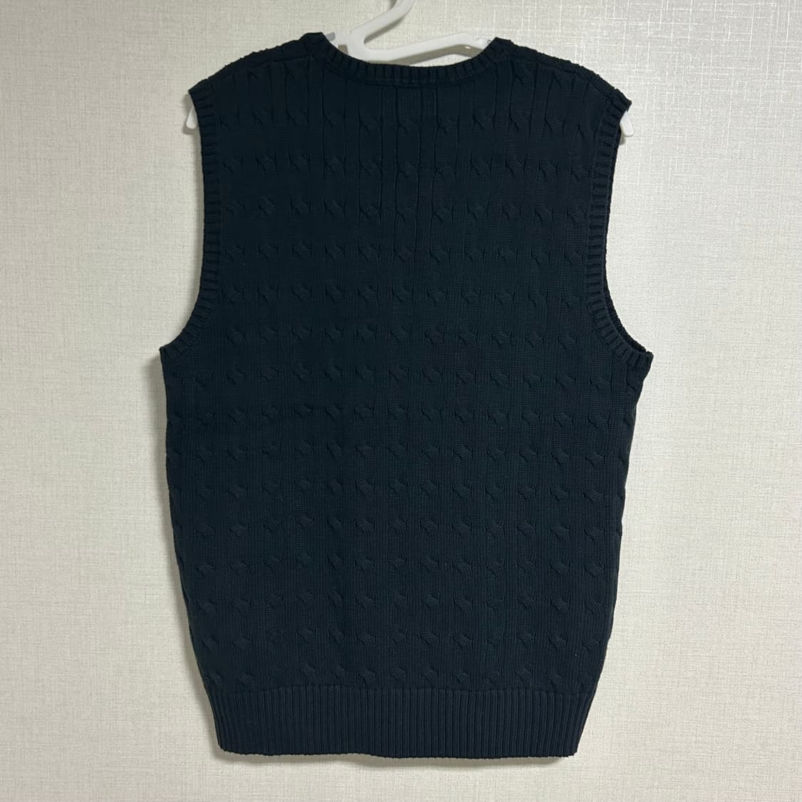 (새상품) 폴로 랄프로렌 신형 케이블 꽈배기 니트 조끼 베스트 블랙  상품이미지5