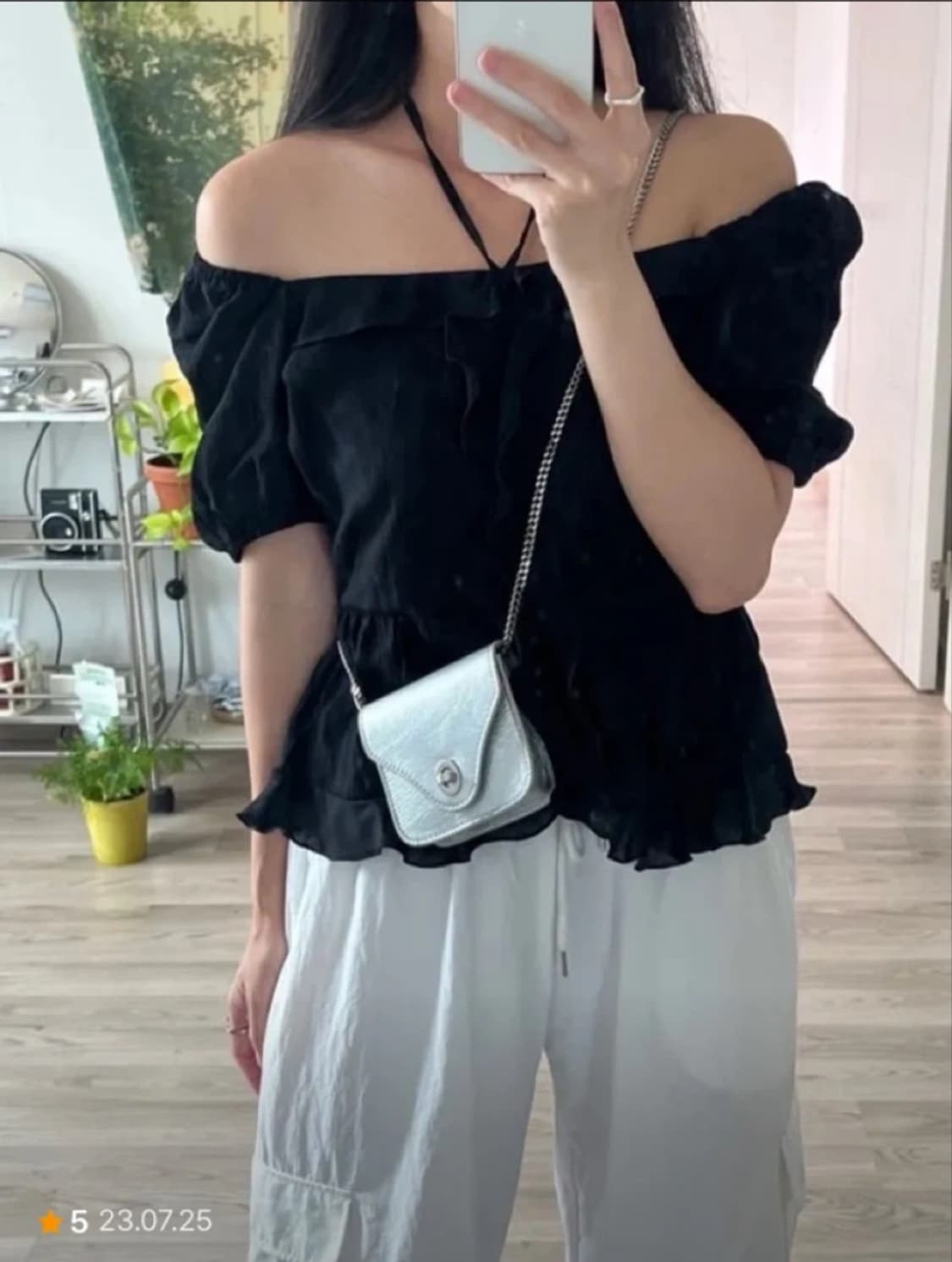 두마로 스코프 미니백 실버 상품이미지1