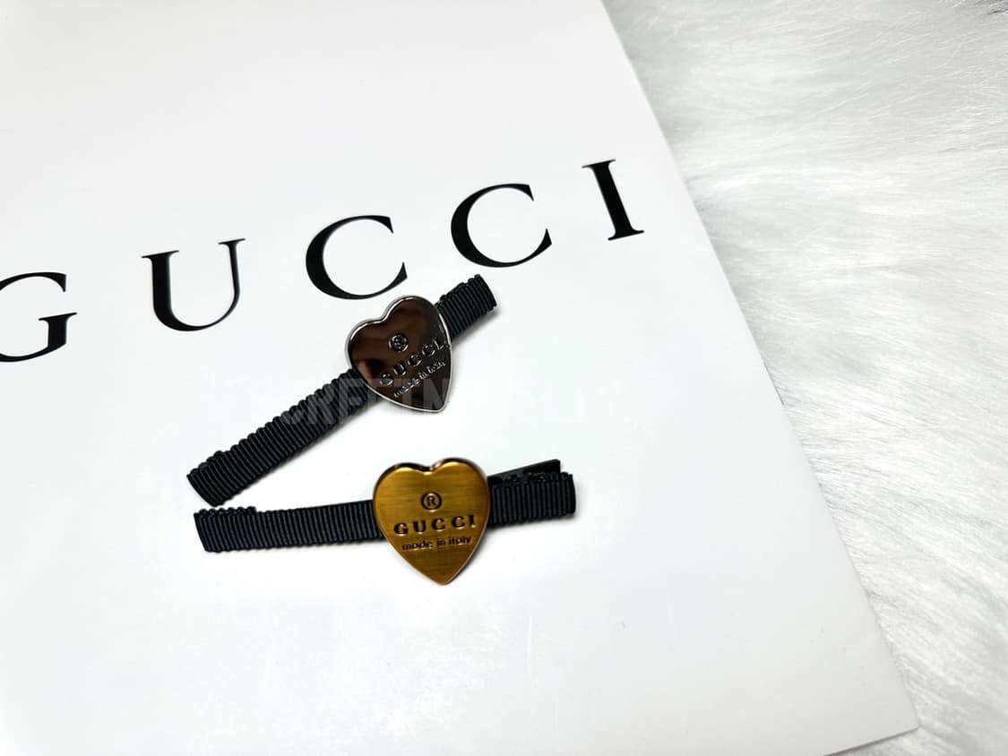 구찌 빈티지 헤어핀 골드 상품이미지4