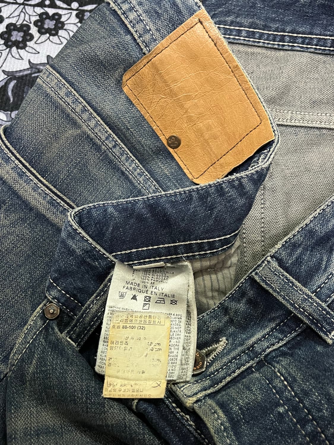 디젤 블랙골드 디스트로이드 워싱진 이태리 32 상품이미지8