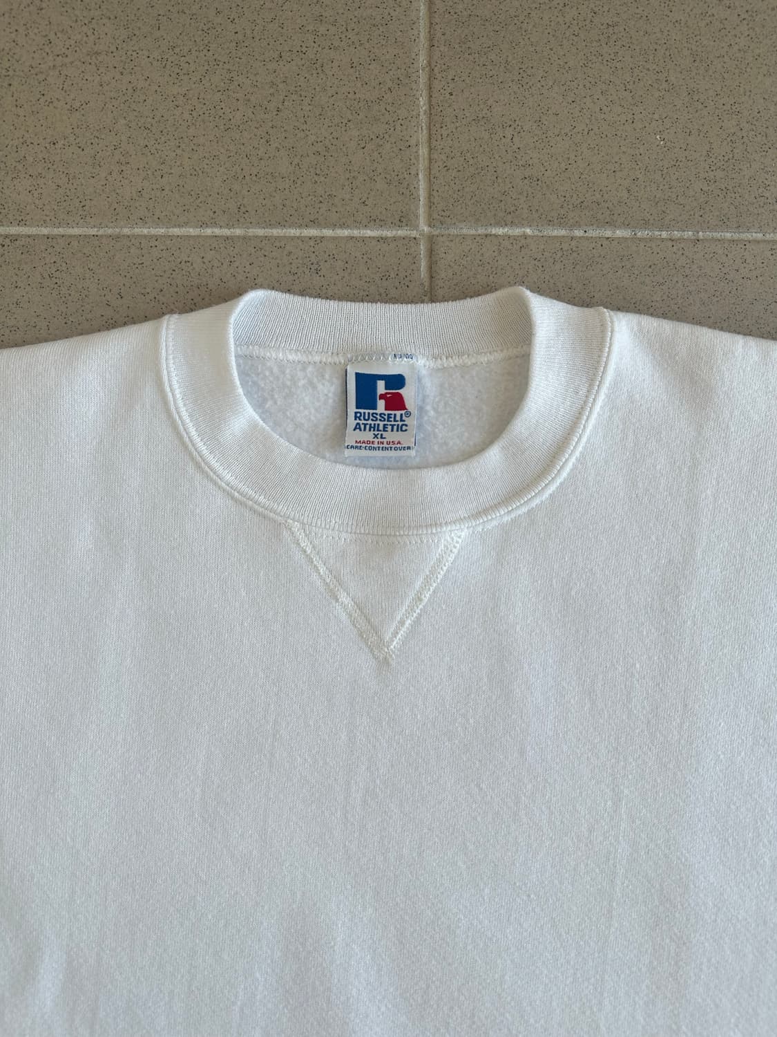 90s 빈티지 러셀 스웻셔츠 화이트 XL USA 상품이미지4