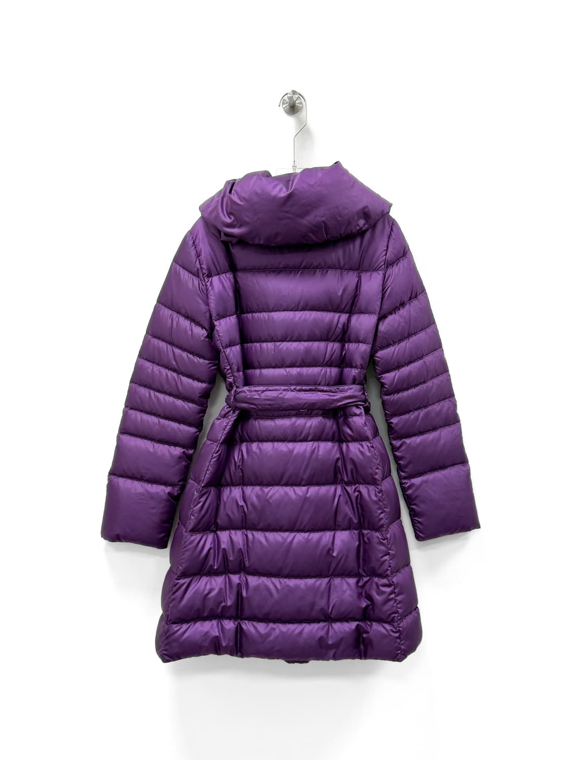 막스마라 WEEKEND LINE 퍼플 라이트 구스다운 벨티드 코트 상품이미지4