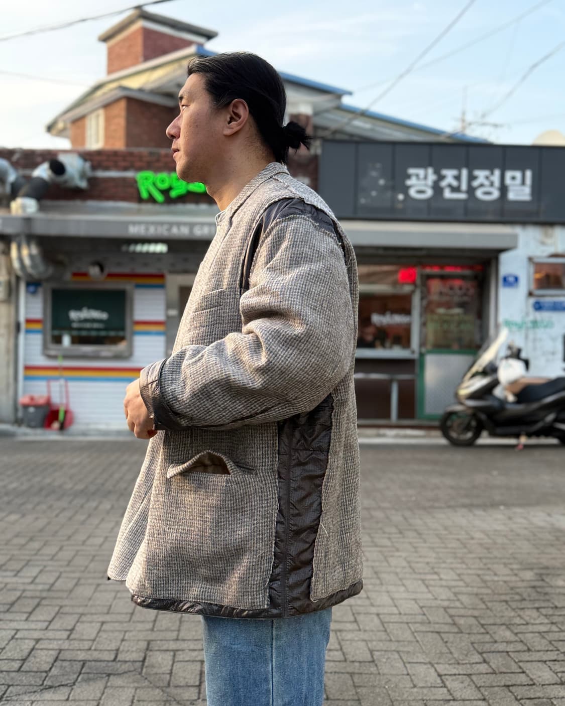 리빌드바이니들스 해리스트위드 커버드 자켓 XL 상품이미지8