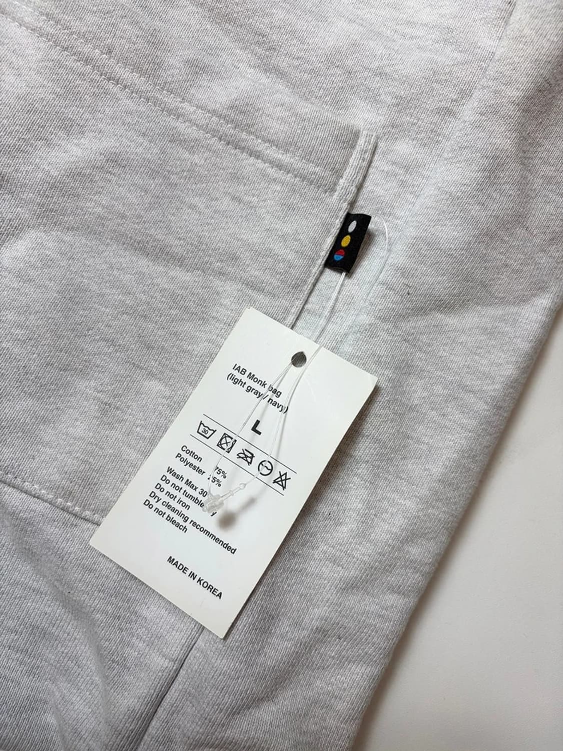 아이앱스튜디오 몽크 백 라이트 그레이 토트백 Q1461 상품이미지6