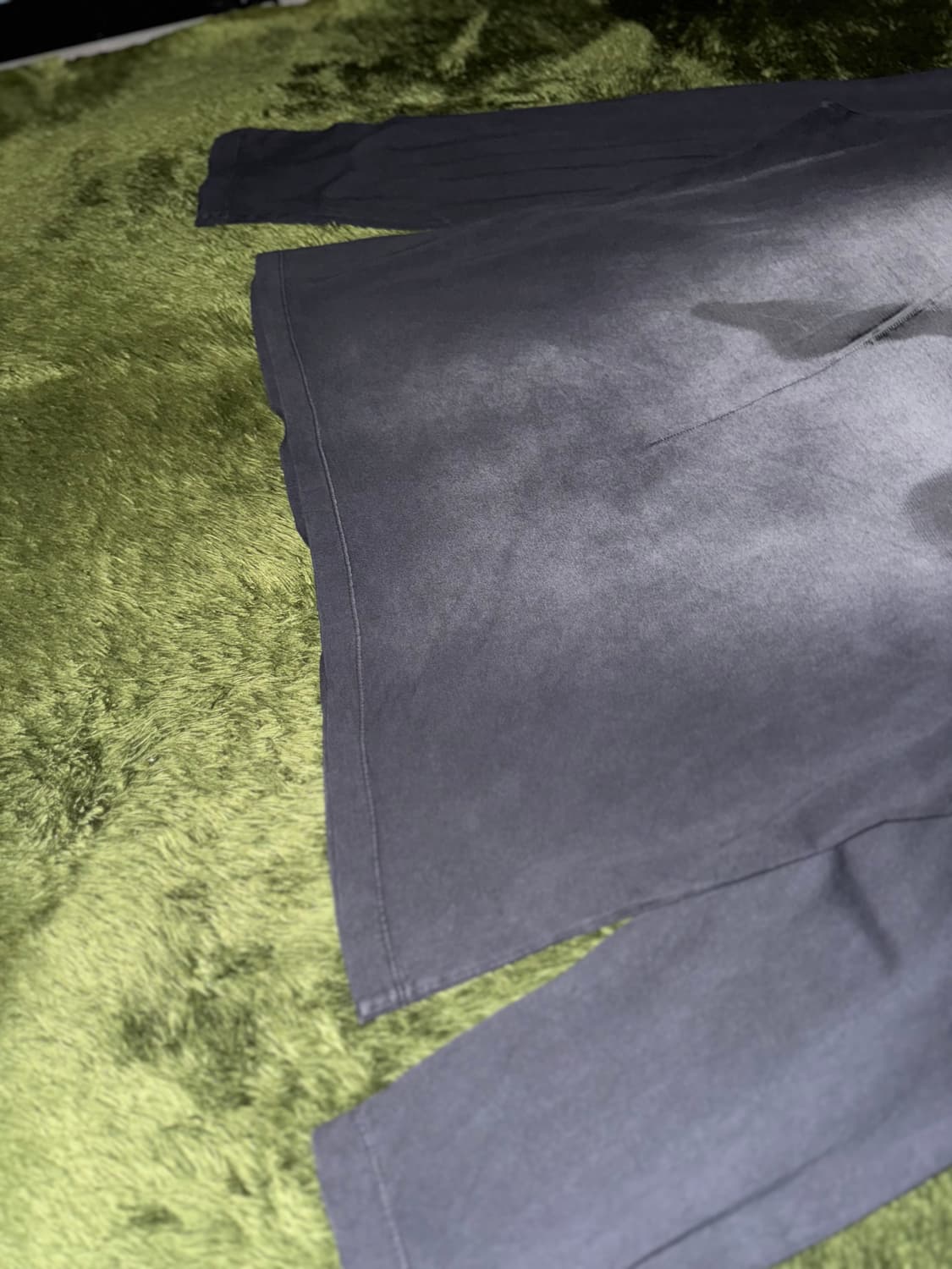 [XL] 코스트 퍼 킬로 더티 워싱 블리치드 스테어 롱슬리브 블랙 상품이미지5