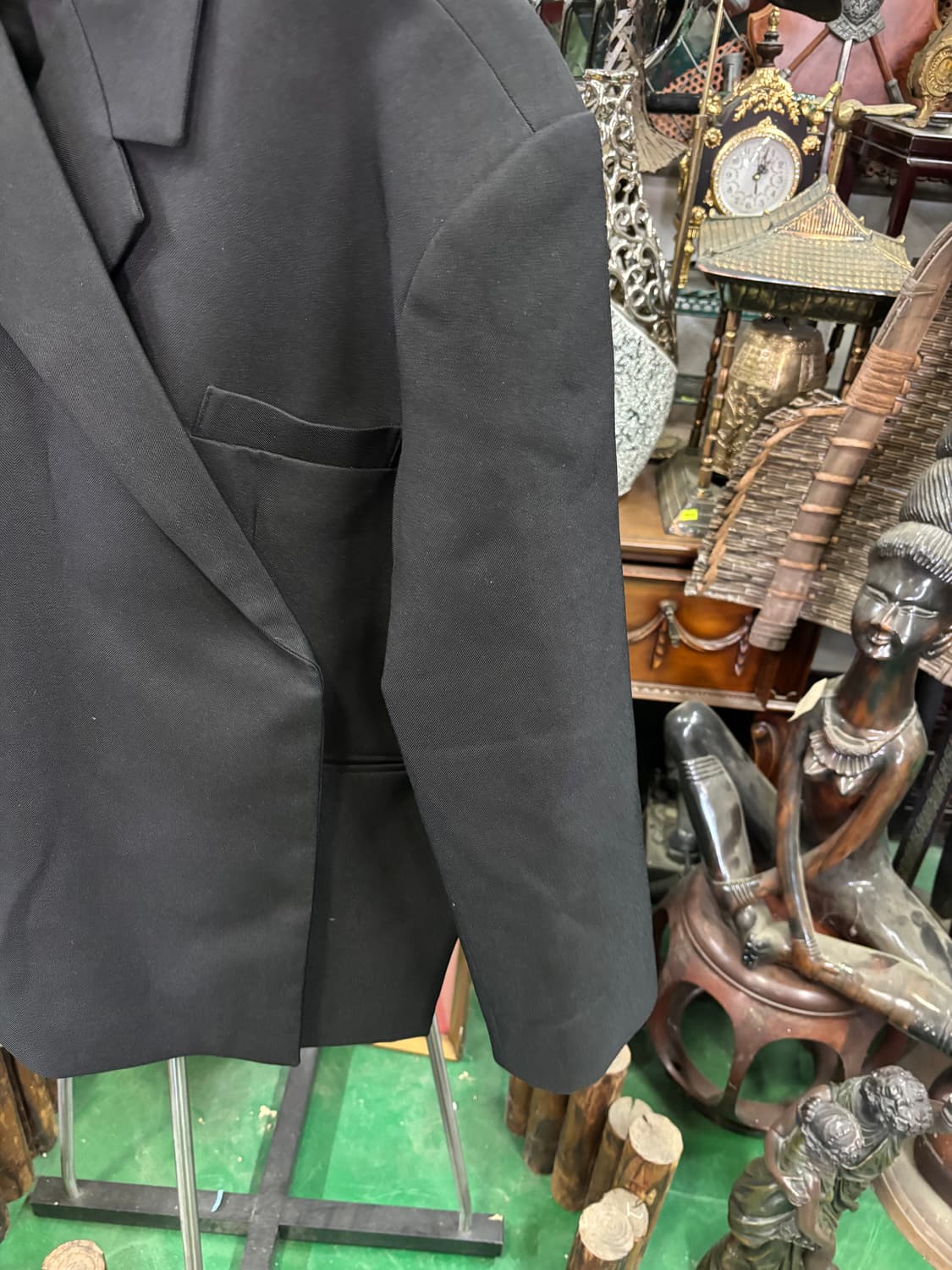 탑퀸(TOPQUEEN) 오버사이즈 더블 브레스티드 블레이저 자켓 상품이미지3