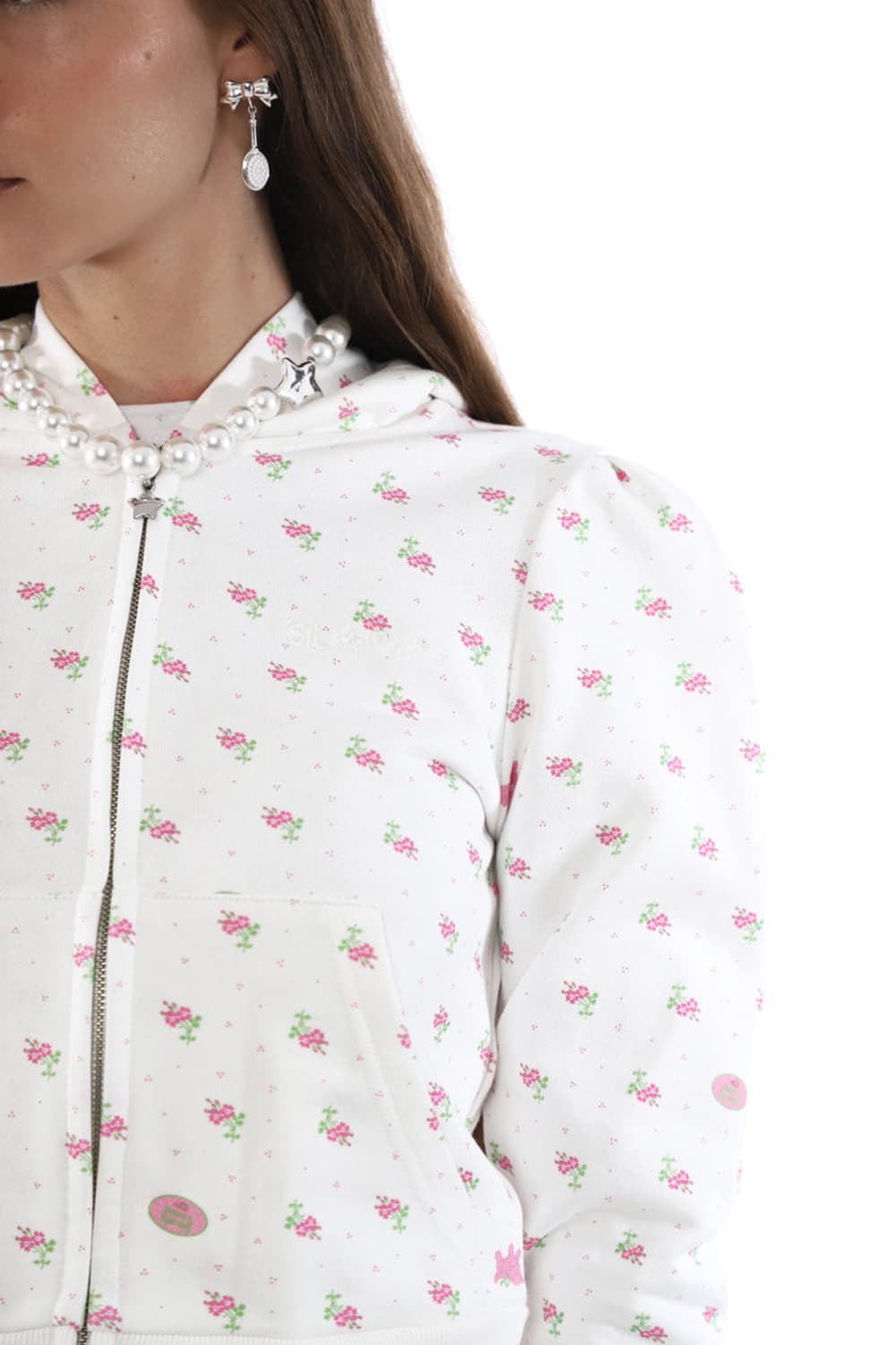 [XS,S]샌디리앙 25fw 카다멈 후드집업/화이트 상품이미지3