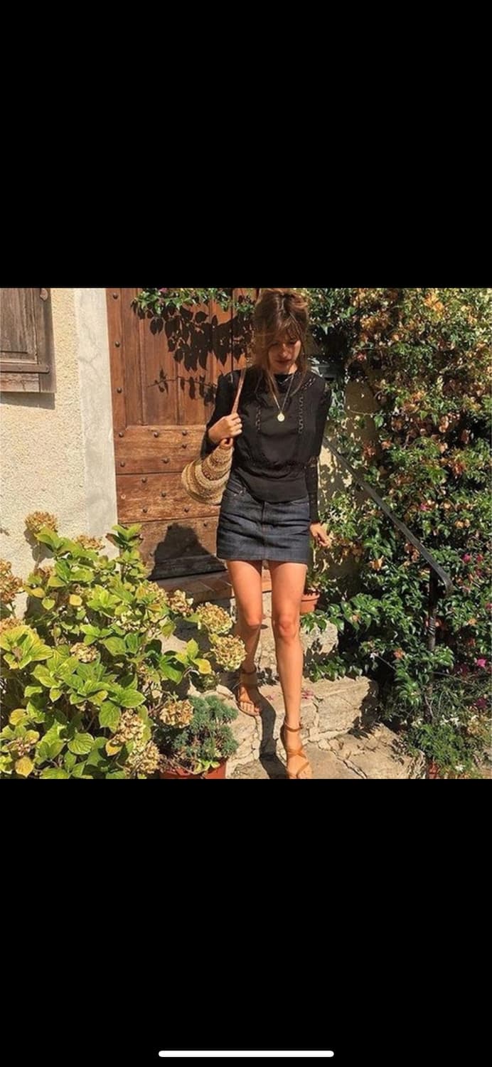 🖤 아페쎄(A.P.C.) 미니주페 블랙 / 블랙 데님스커트 (34) 상품이미지9