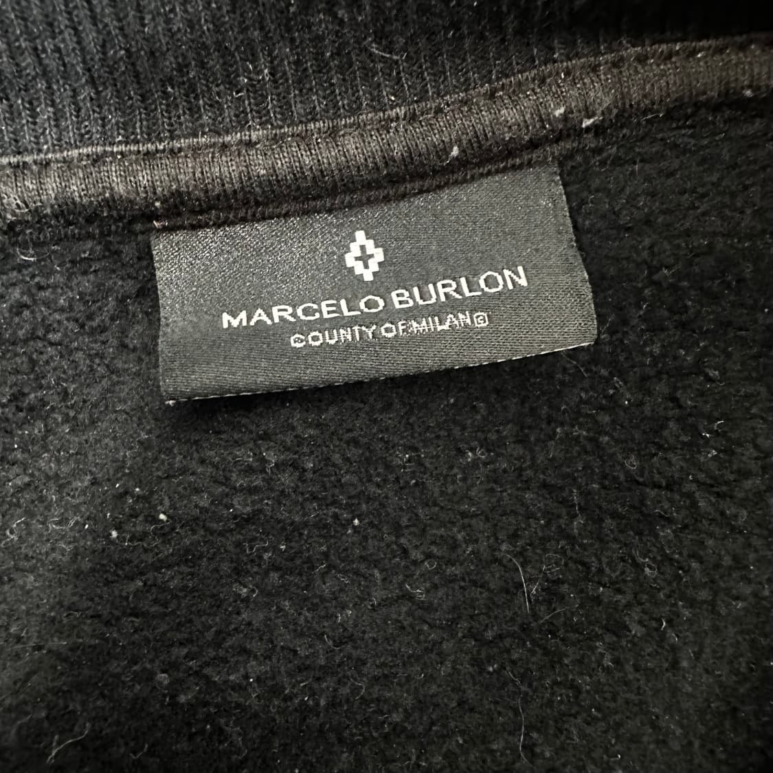 Marcelo Burlon 마르셀로불론 블랙 네버슬립 스웻 L (스트릿) 상품이미지4