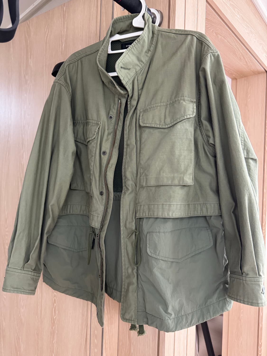 BEAMS 빔즈 벤틸레이션 M-65 블루종 자켓 s 상품이미지9