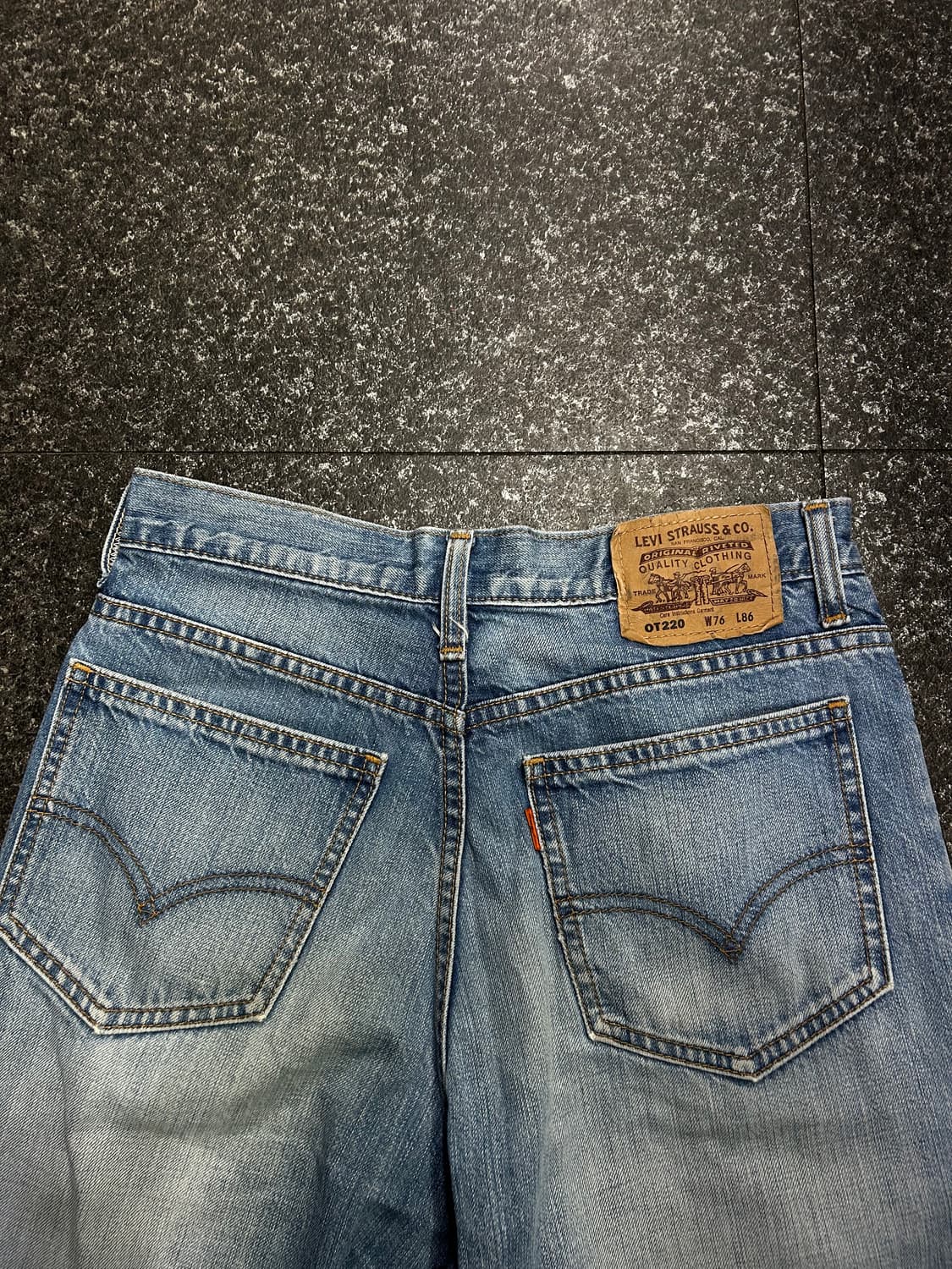 리바이스 OT220 오렌지탭 워싱 데님팬츠 청바지 28인치 상품이미지3