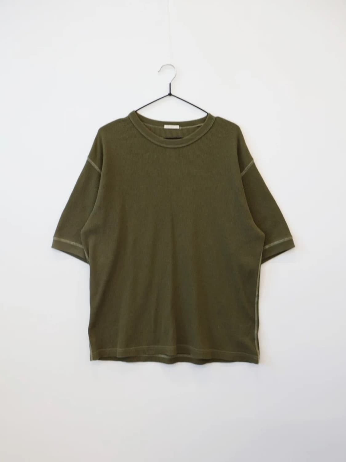 GU Waffle Big Tee Olive 상품이미지3