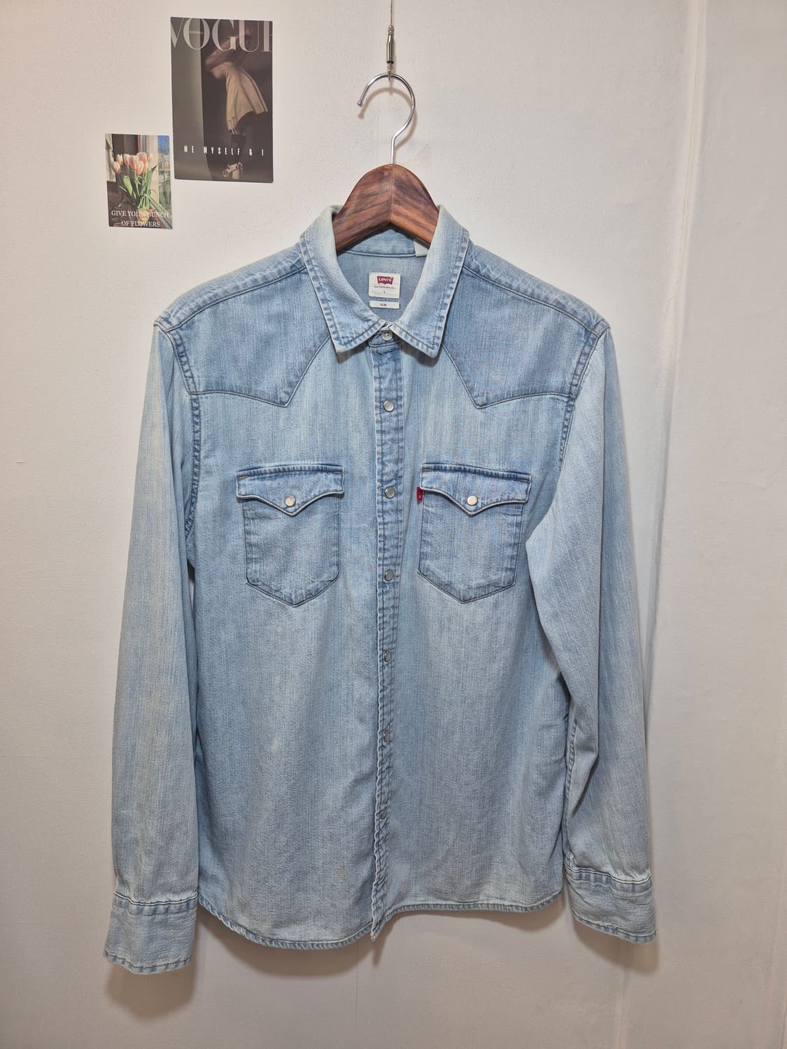 깔끔한 리바이스 데님 셔츠  L
사이즈  상품이미지1