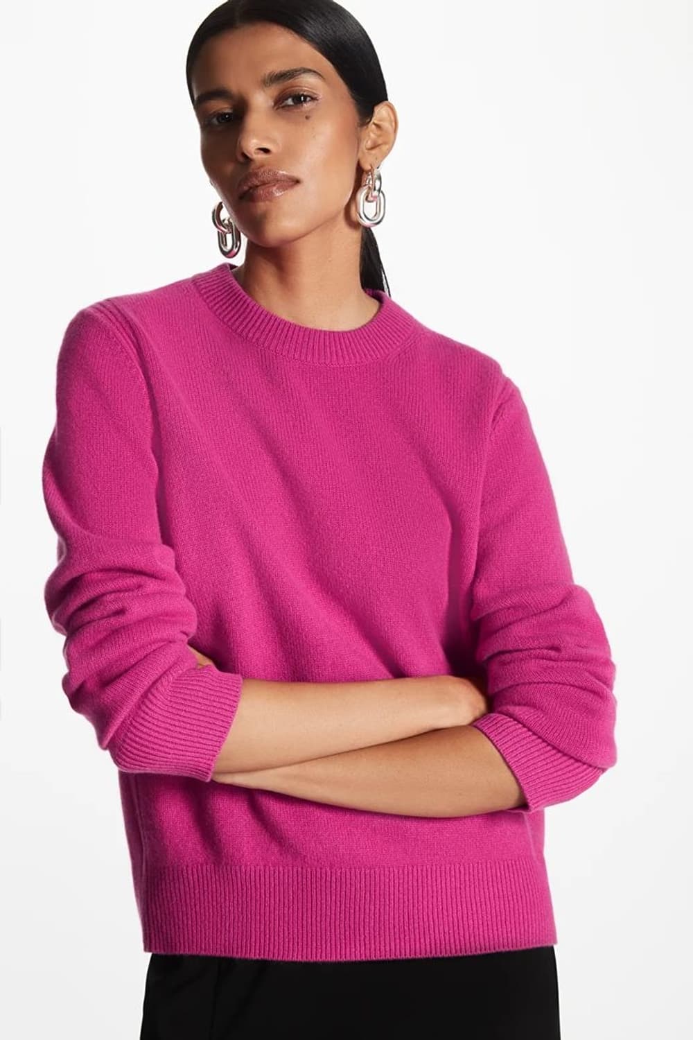 코스 100% 캐시미어 크루넥 니트 상품이미지1