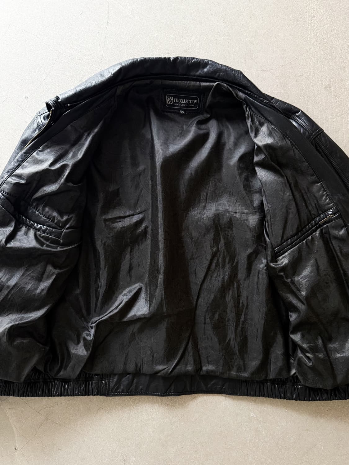 Vintage Sheepskin Leather Bomber Jacket 상품이미지7