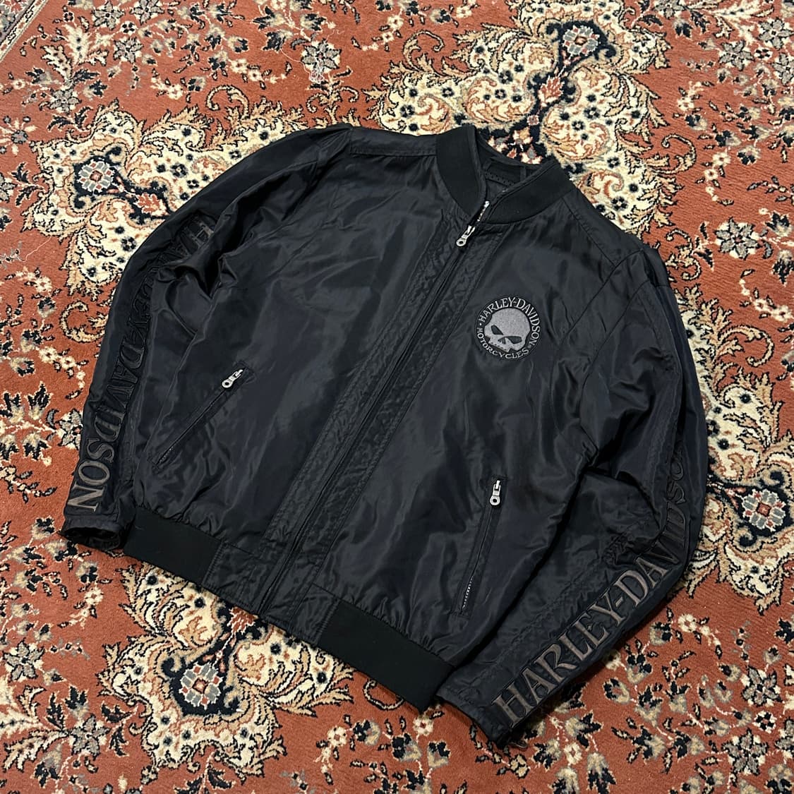 할리데이비슨 윌리 G 스컬 나일론 자켓 (L-XL) 봄버자켓 상품이미지2