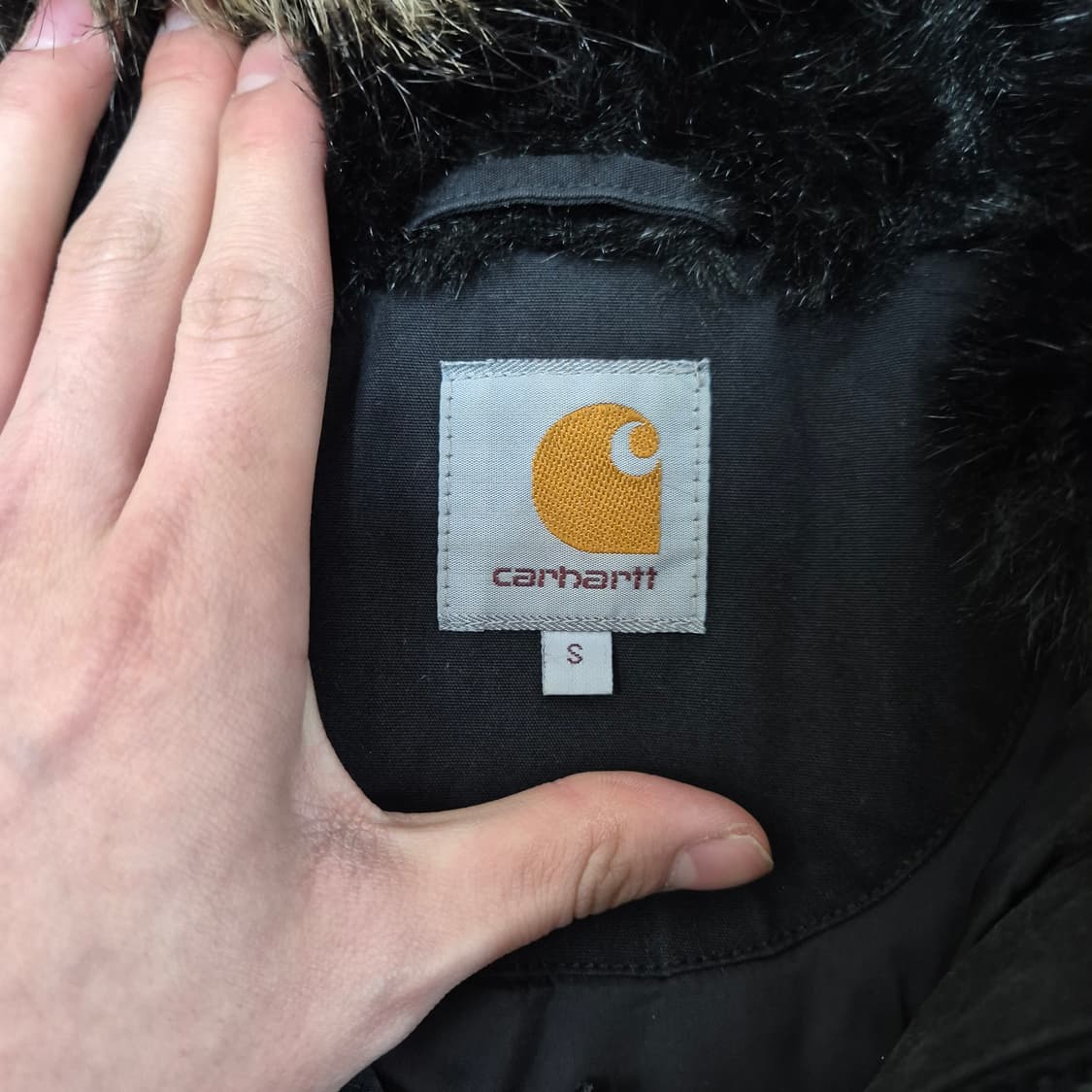 칼하트 퍼후드 야상 롱패딩 트래퍼 파카 S(90) 상품이미지5
