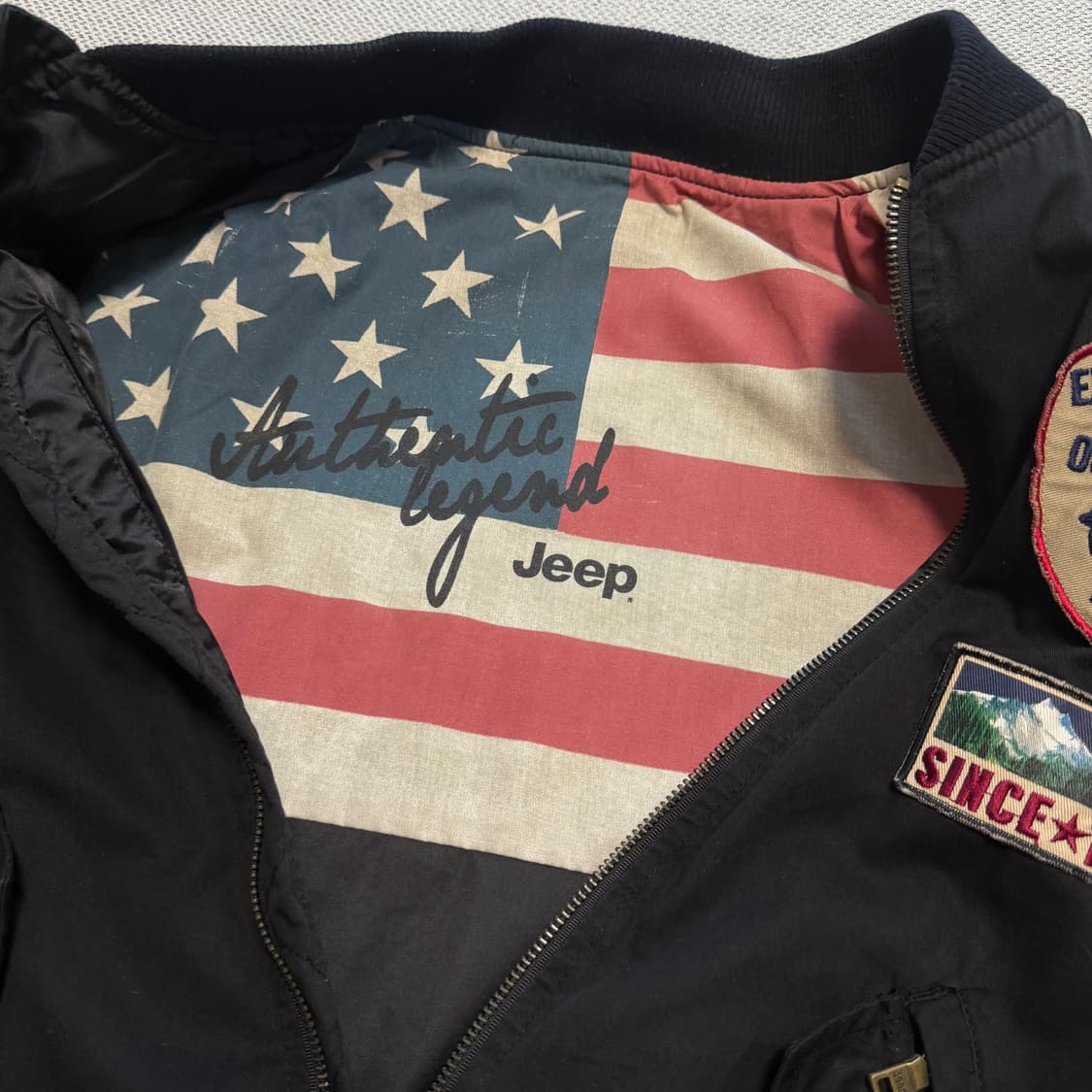 Jeep 지프 보머 패치 자켓 상품이미지3