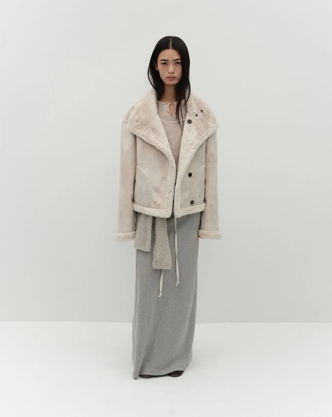 로우타이드 리버시블 무스탕 베이지 상품이미지3