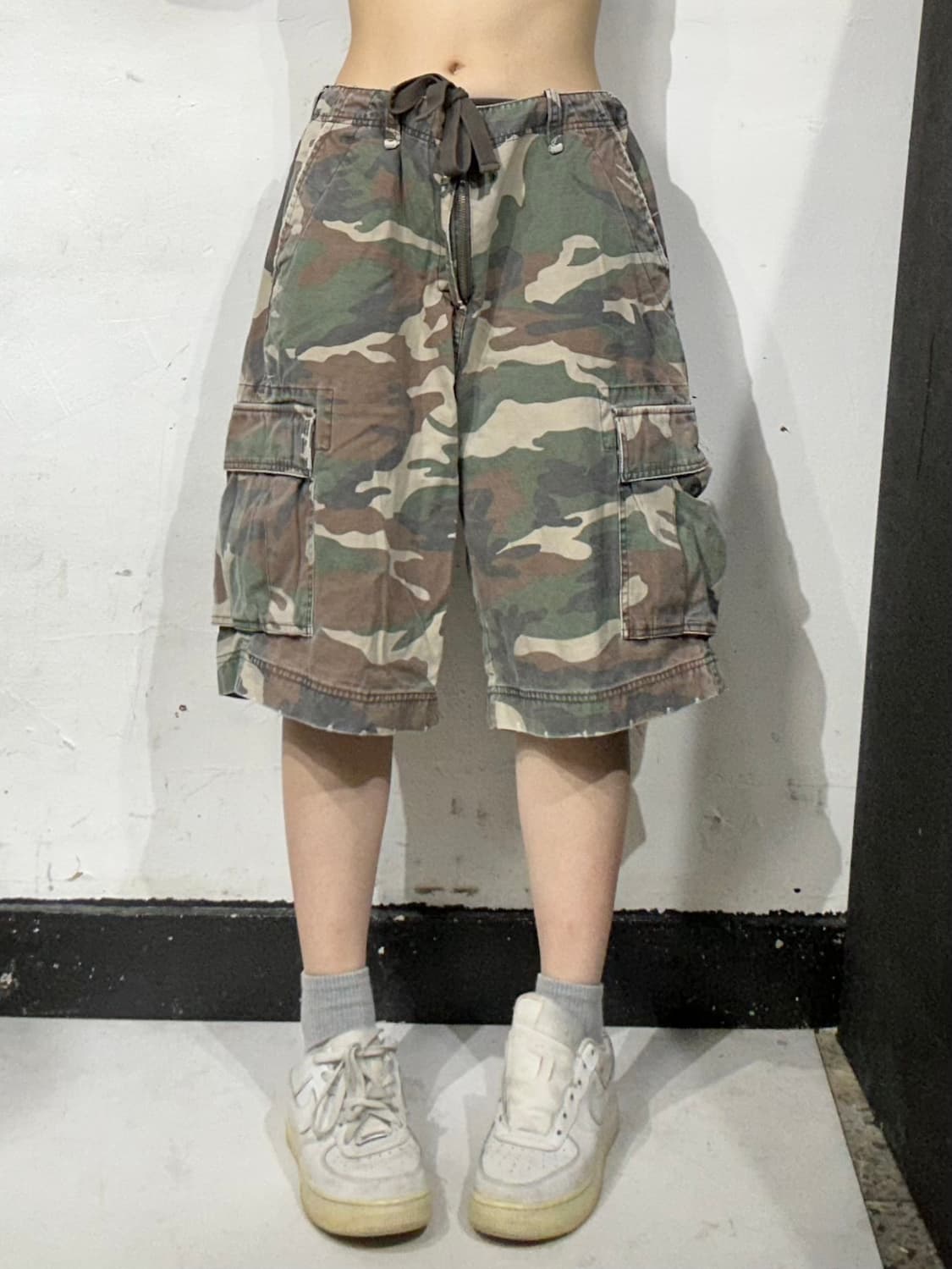 빈티지 calvin 밀리터리 카모 버뮤다 하프 팬츠 카고 반바지 XL 상품이미지2