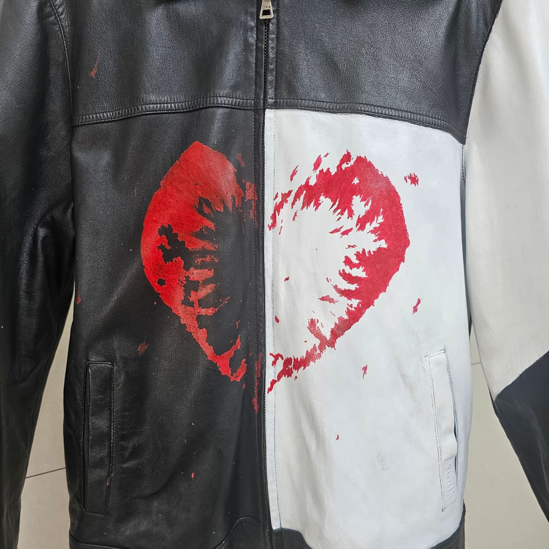 [95] Custom heart leather jacket 양가죽자켓 상품이미지4