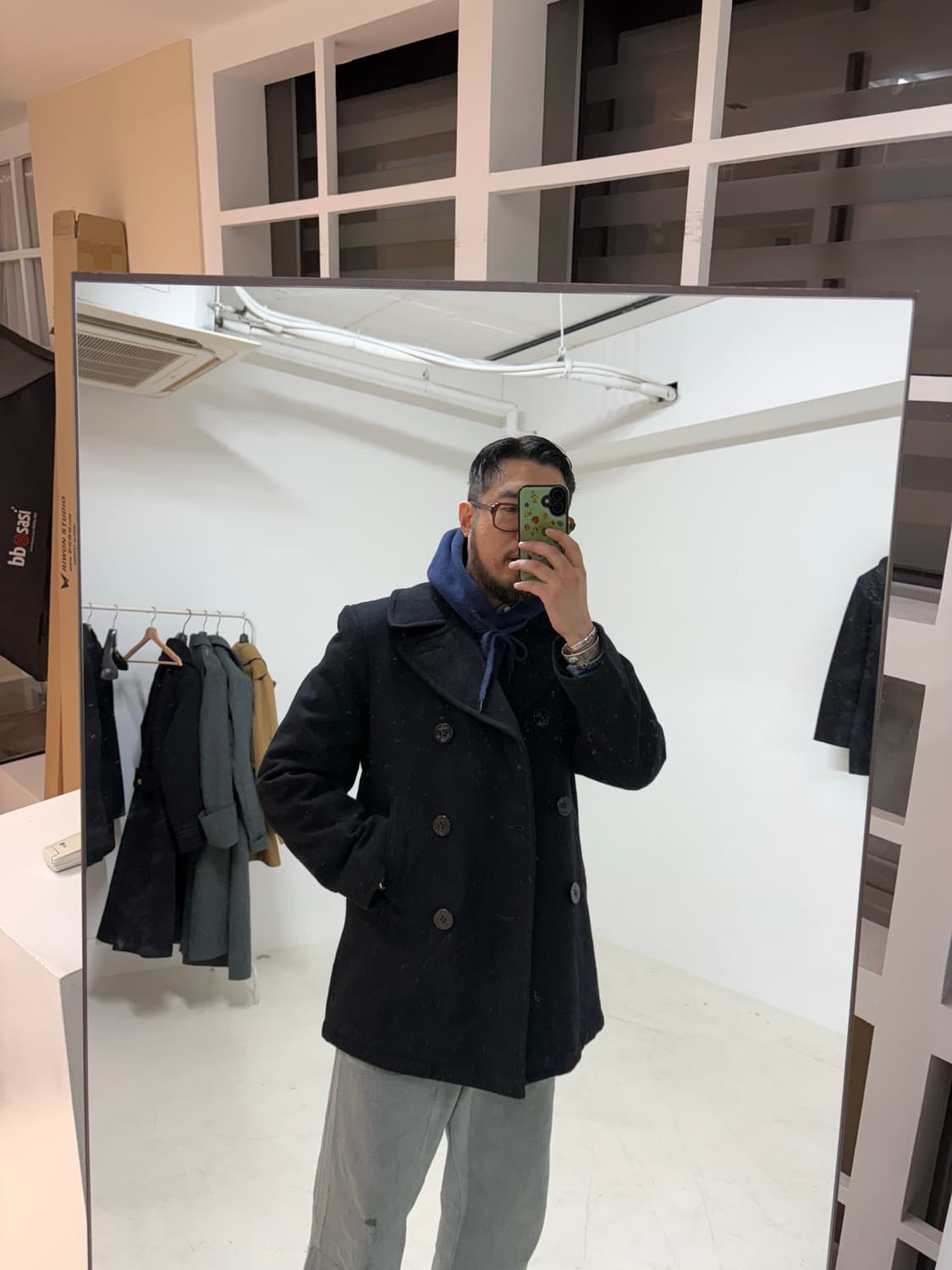 00's USN Wool Pea Overcoat. 상품이미지9