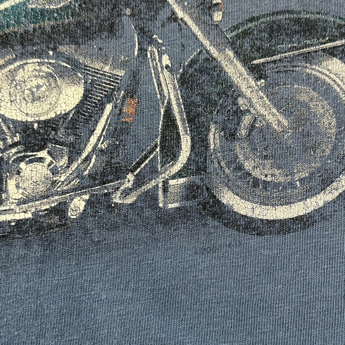 00s USA 할리데이비슨 이글 플레임 페이디드 티셔츠 XXL 상품이미지6