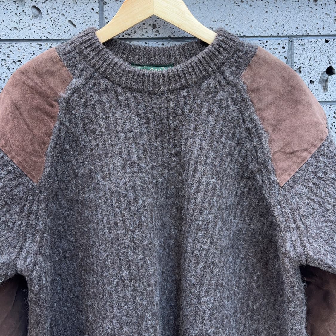 니피 Niffi 울 니트 스웨터 (스웨이드 패치) 상품이미지2