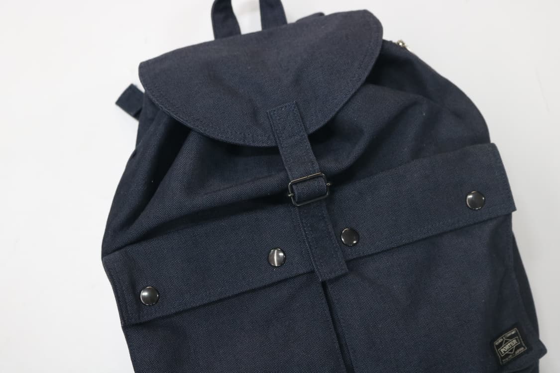 포터 스모키 캔버스 네이비 백팩 럭색 상품이미지3