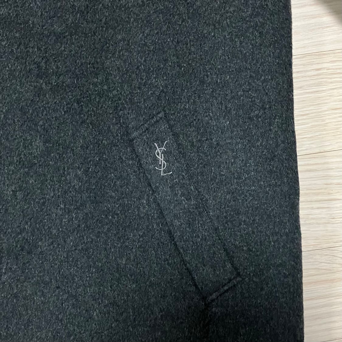 입생로랑 울캐시미어 코트 챠콜 YSL 상품이미지7