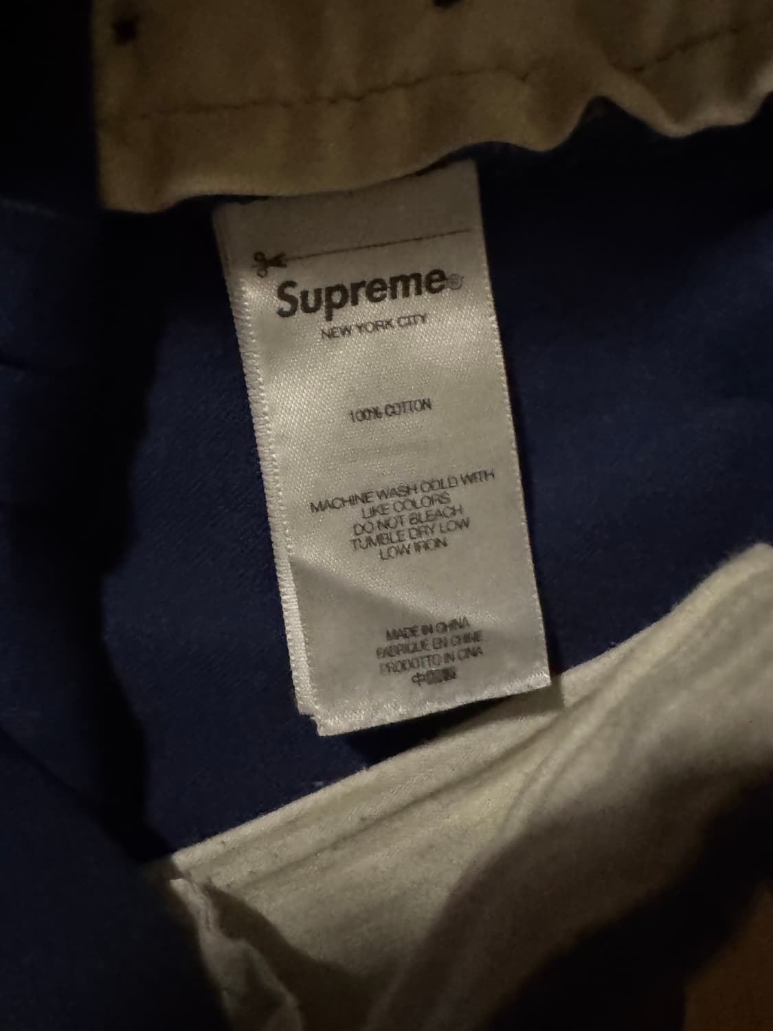 FW22 슈프림 치노팬츠 네이비 상품이미지6