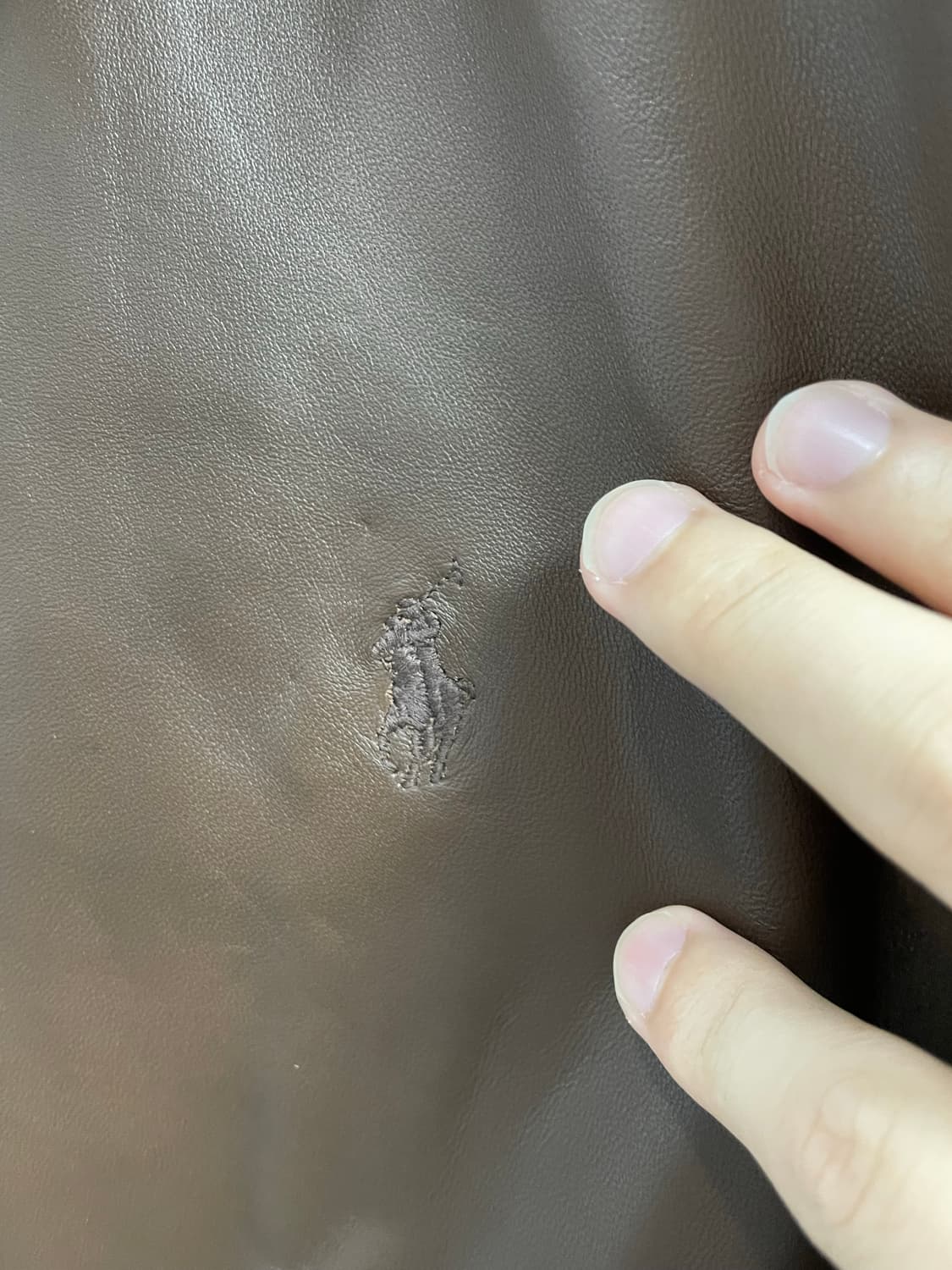 폴로 랄프로렌 램스킨 레더 자켓 L(QR정품) 상품이미지8
