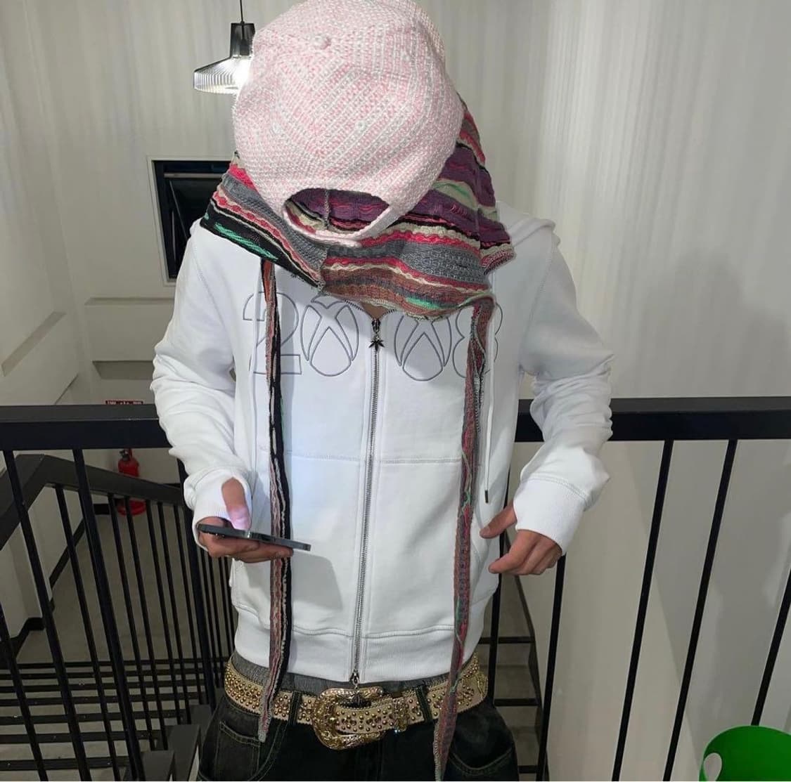 fuck this industry 2008 흰색 후드집업 L 상품이미지5