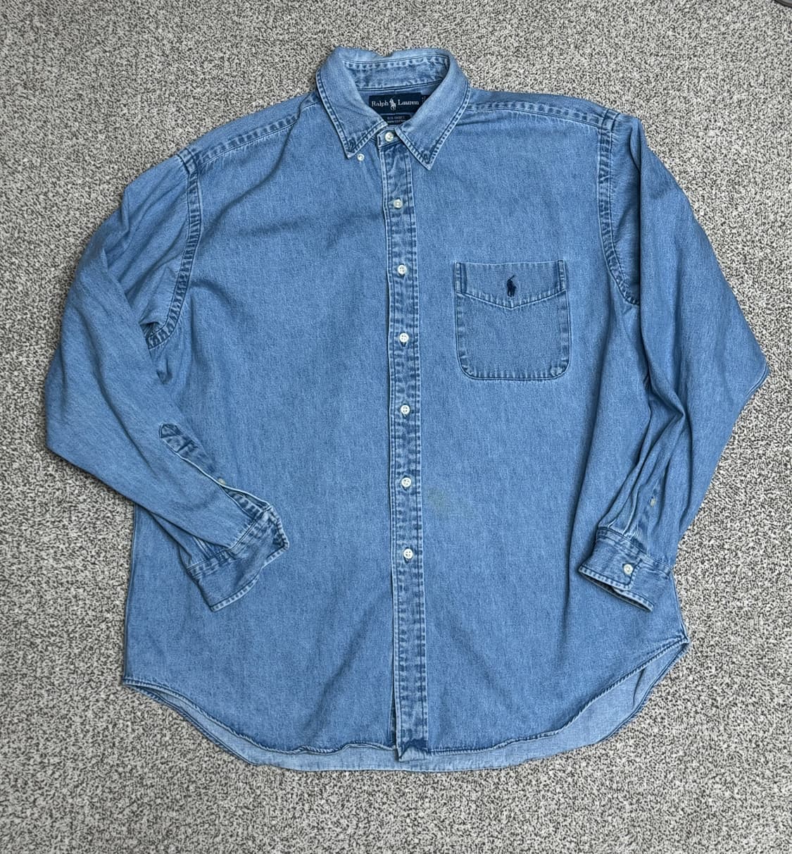 폴로 랄프로렌 데님 빅셔츠 L 상품이미지1