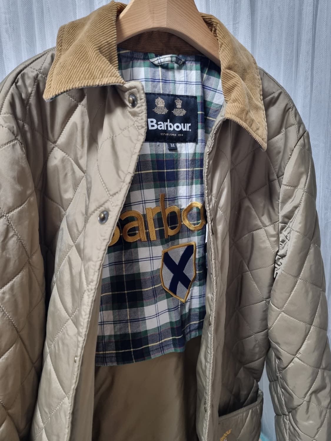 정품) 바버  퀼팅 자켓  상품이미지5