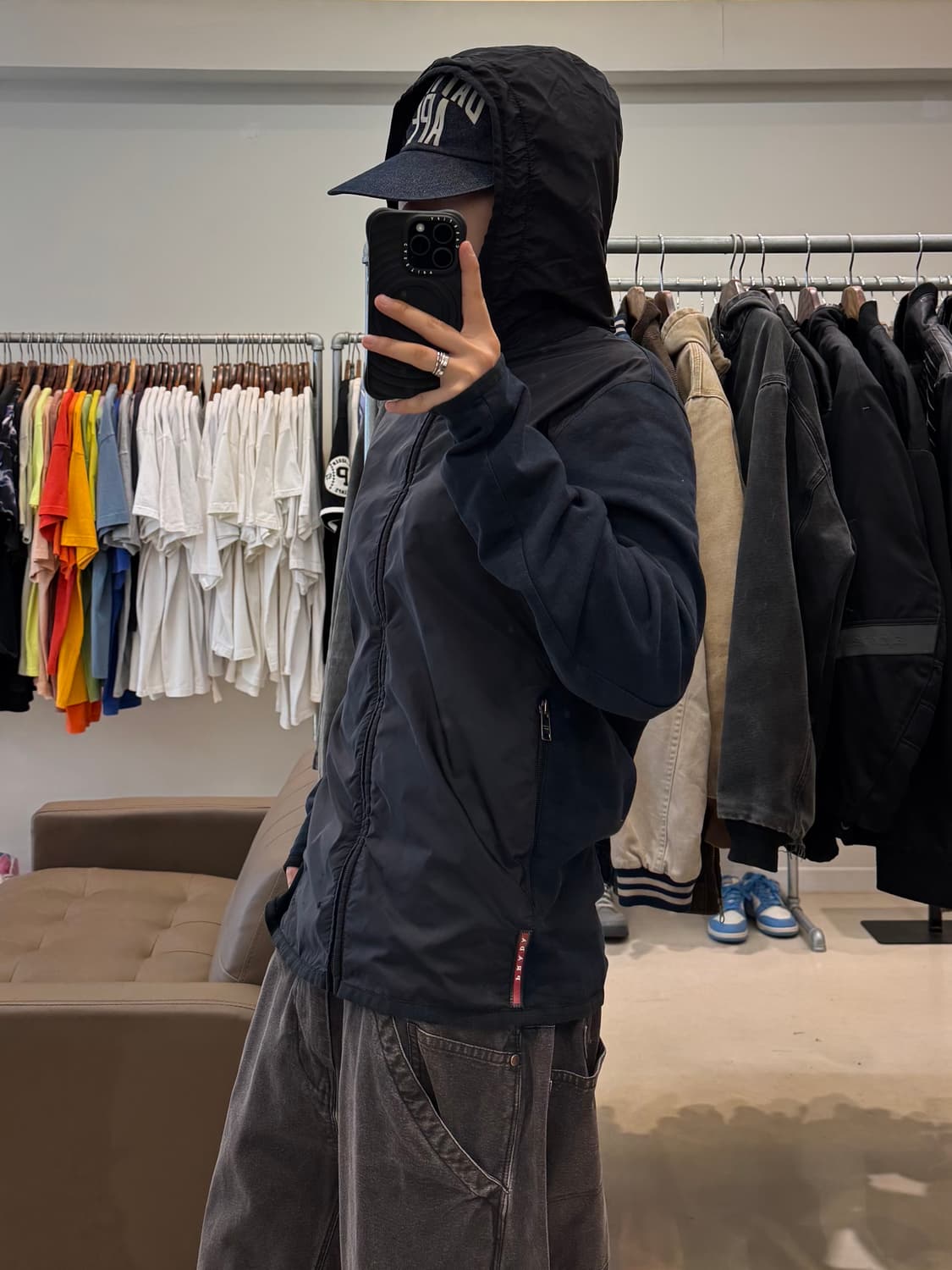프라다 하이브리드 후드 자켓 상품이미지6